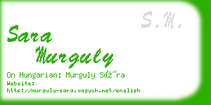 sara murguly business card